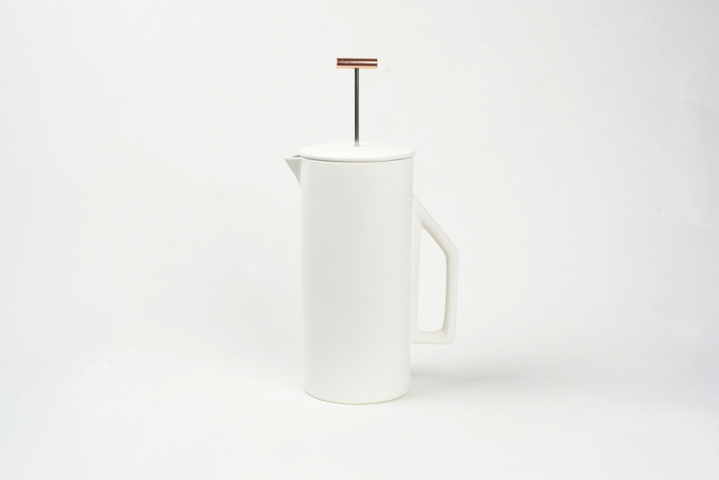 Ceramic French Press Cafetière by Yield Design