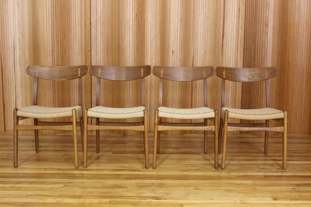 Set of four Hans Wegner dining chairs, model CH23, Carl Hansen & Son